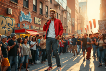 Cover image of Wyclef Jean's song 'Instant Request' showcasing his blend of pop and hip-hop.