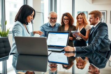 A person using a laptop to check their eligibility for benefits.