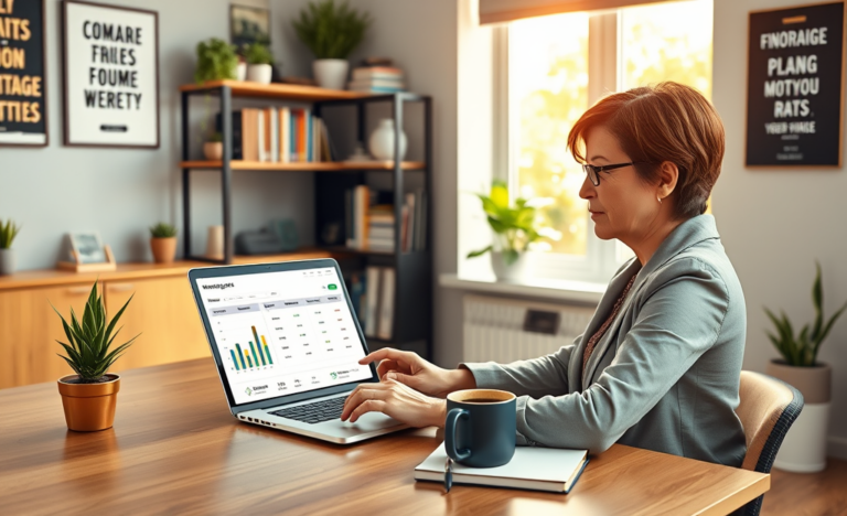 A user analyzing mortgage rates from different lenders online.