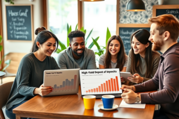 Image illustrating high yield Certificate of Deposit and savings accounts with competitive rates.