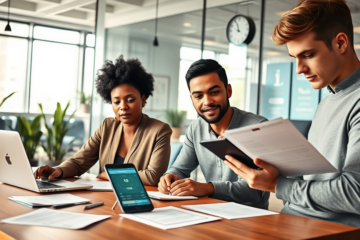 A person reviewing loan documents online for quick approval