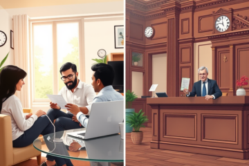 A digital illustration comparing online loans with traditional loans, highlighting the differences in application processes and approval speeds.