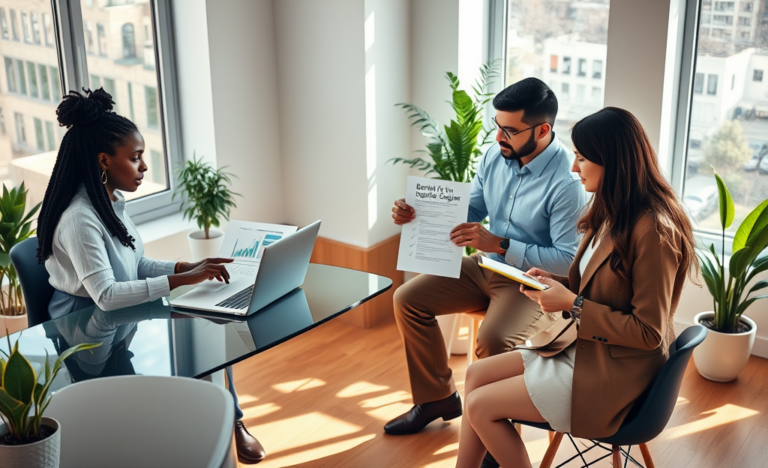 A person reviewing loan documents with a calculator.