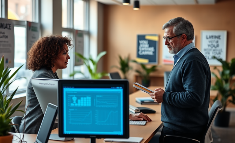 A candidate participating in a job simulation to assess skills before hiring.