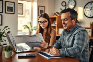 A person reviewing loan options for the best decision.