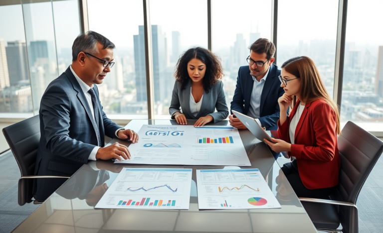 A person evaluating credit offers with documents and a calculator.